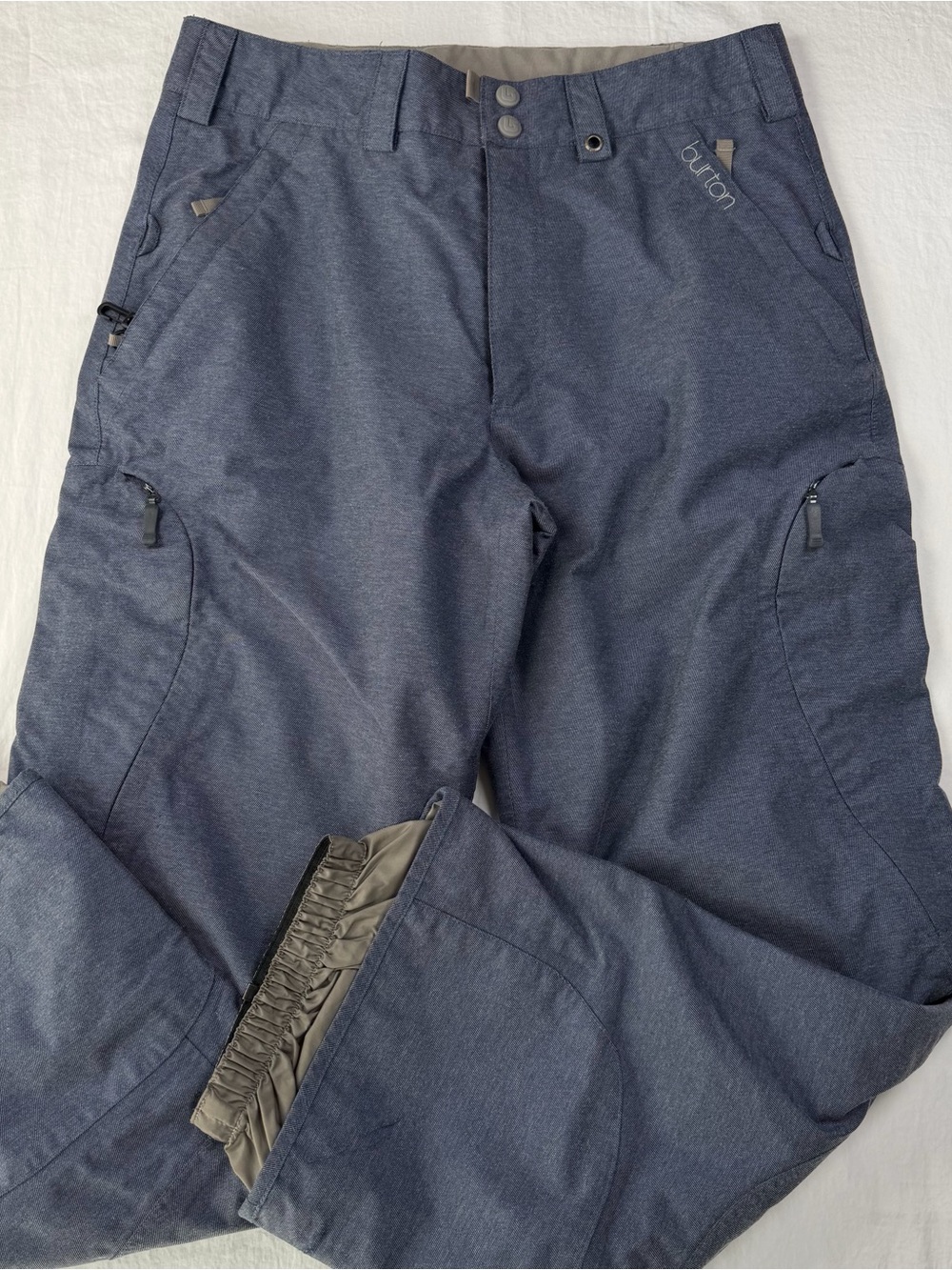 Burton Women’s Snow Pants Size S Heather Blue Snowboard Ski Cargo Waterproof
